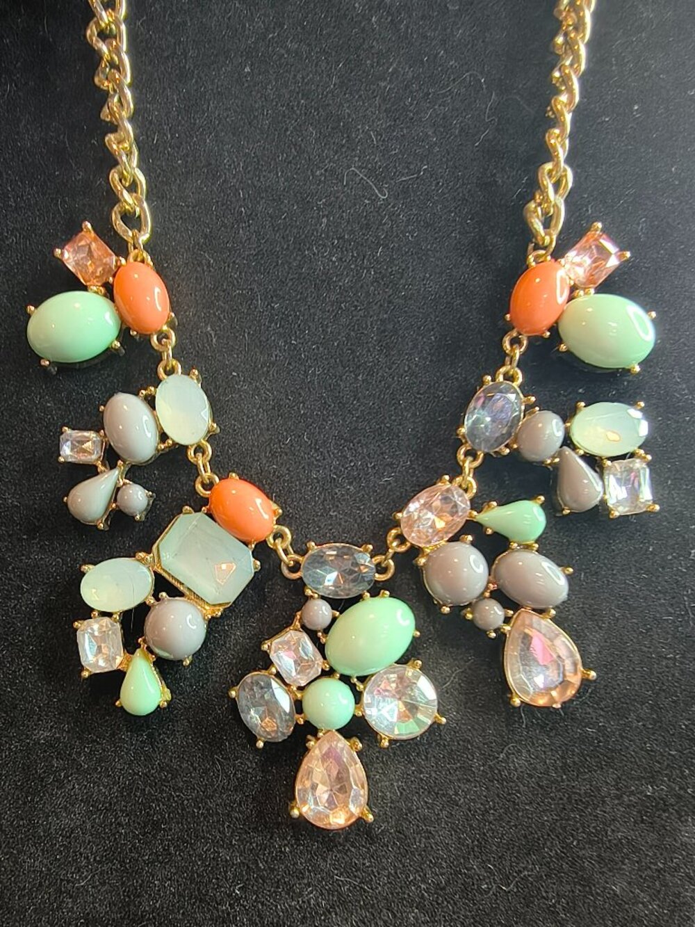 Gold Tone Statement Necklace